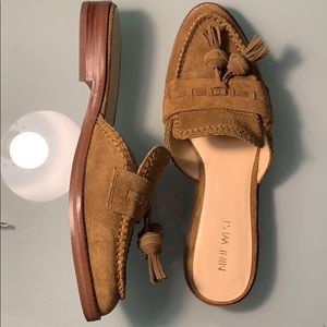 Women’s Nine West Suede Loafer Mules 7